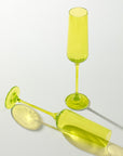 Buy Quality Popsicle Green Flute Glasses Online - Fast Shipping