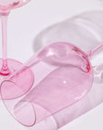 Purchase Peonies Pink Wine Glasses with Fast Delivery at Rayt India