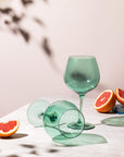 Shop Nature-Inspired Green Gin Goblets β Premium Glasses by Rayt India
