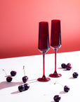 Shop Santa Red Flute Glasses – High Quality, Fast Delivery at Rayt