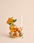 beautiful orange small vase for flowers
