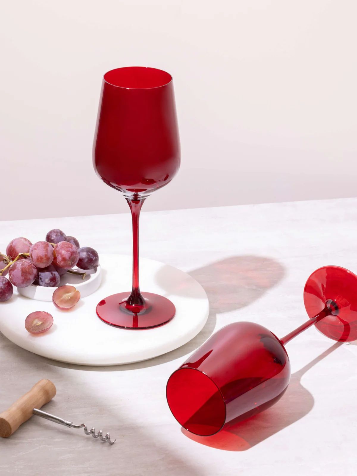 Santa Red Wine Glass