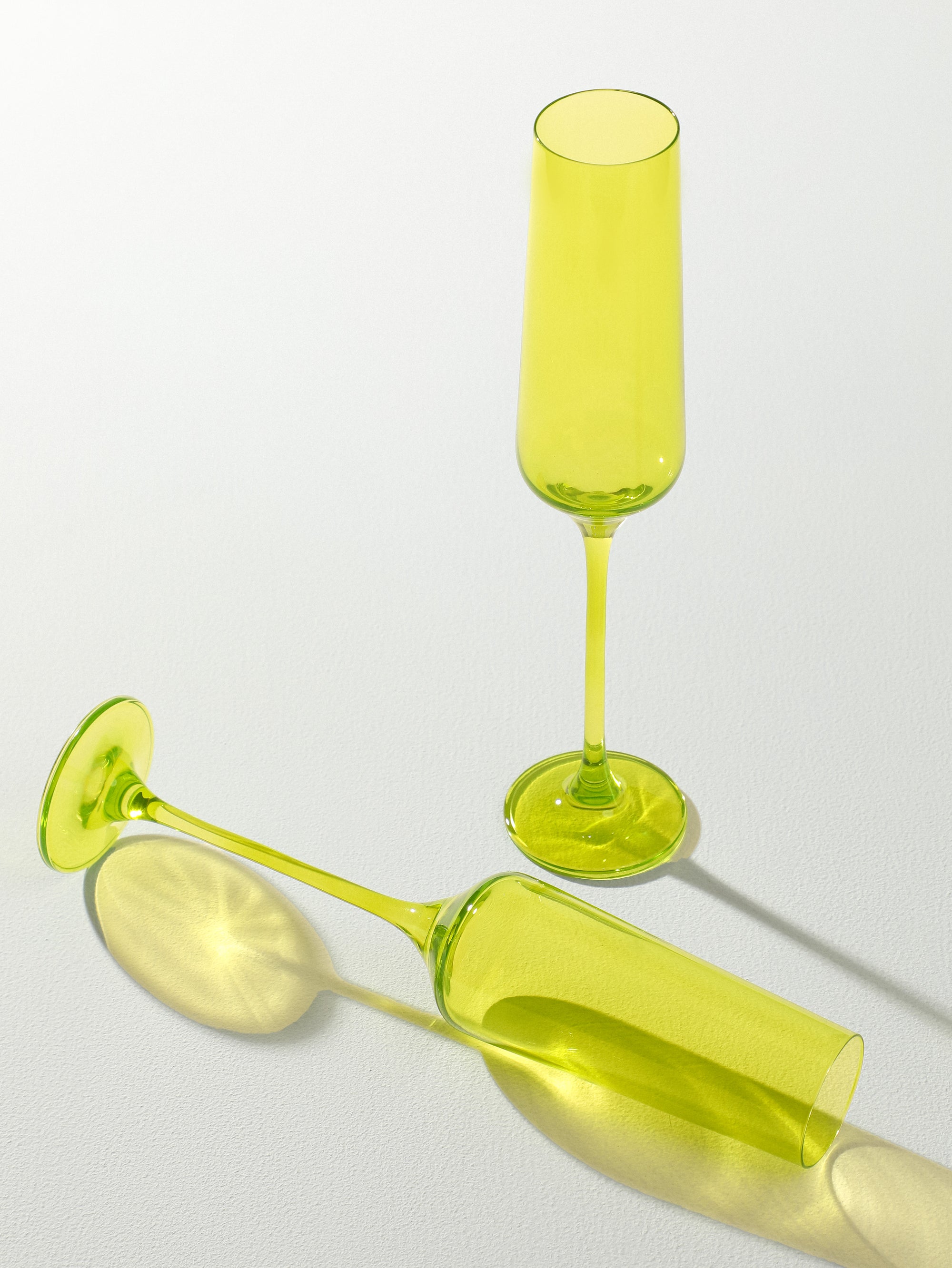 Buy Quality Popsicle Green Flute Glasses Online - Fast Shipping