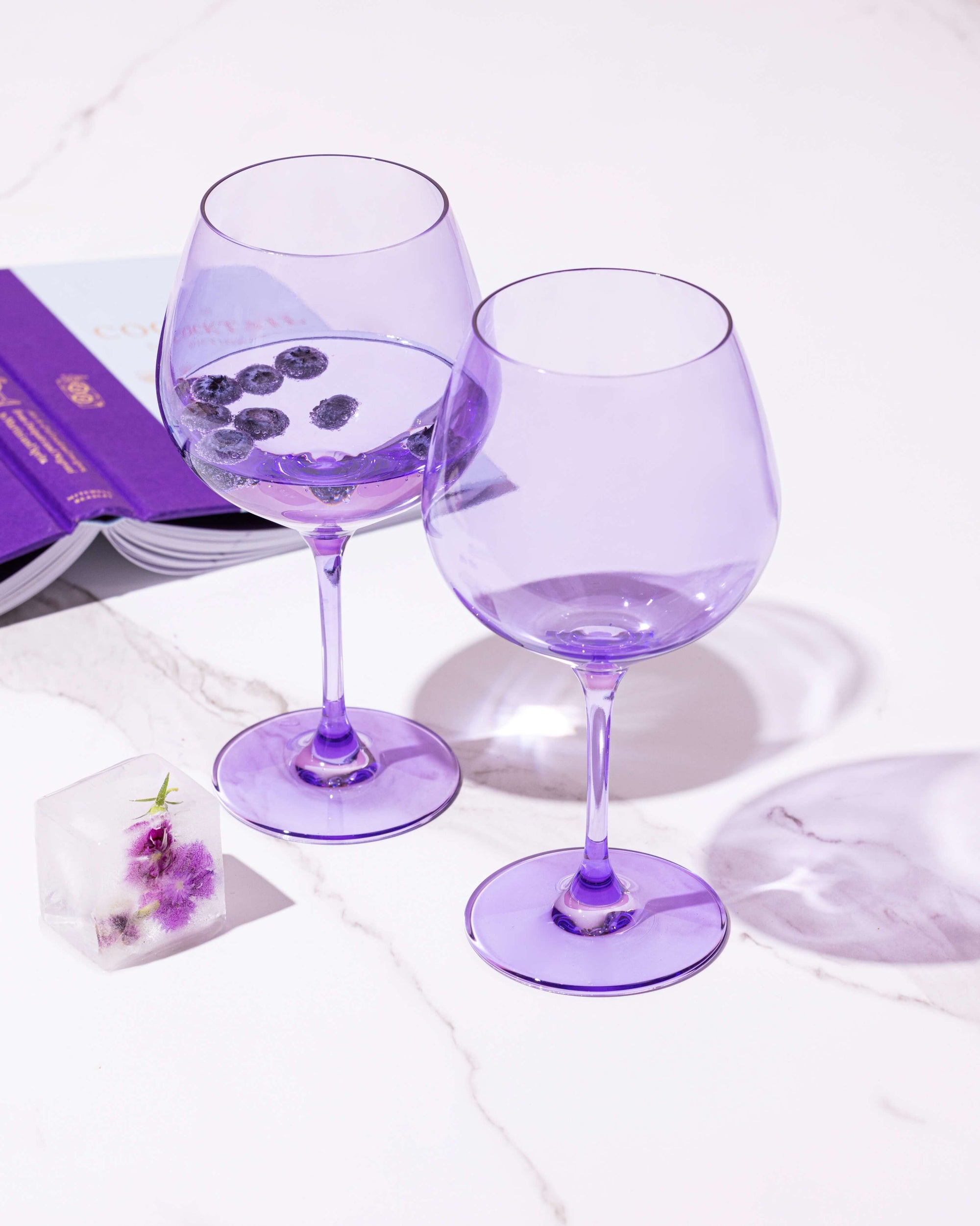 Purchase Serendipity Lilac Gin Goblet Glasses for Your Collection