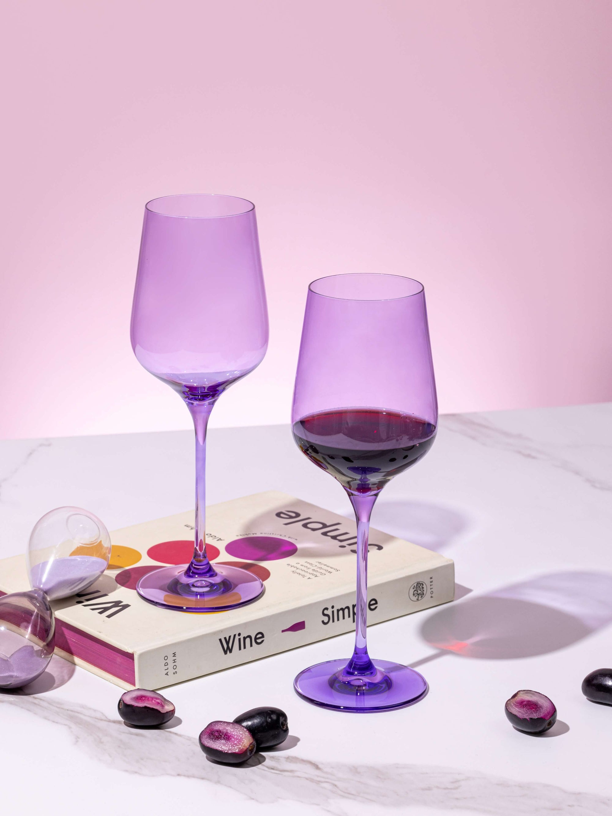 Purchase Serendipity Lilac Wine Glasses with Free Delivery from Rayt India