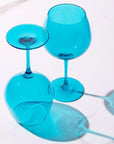 Purchase Stylish Beach Blue Goblet Glasses with Fast Delivery