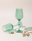 Purchase Stylish Nature Green Wine Glasses with Quality Guarantee