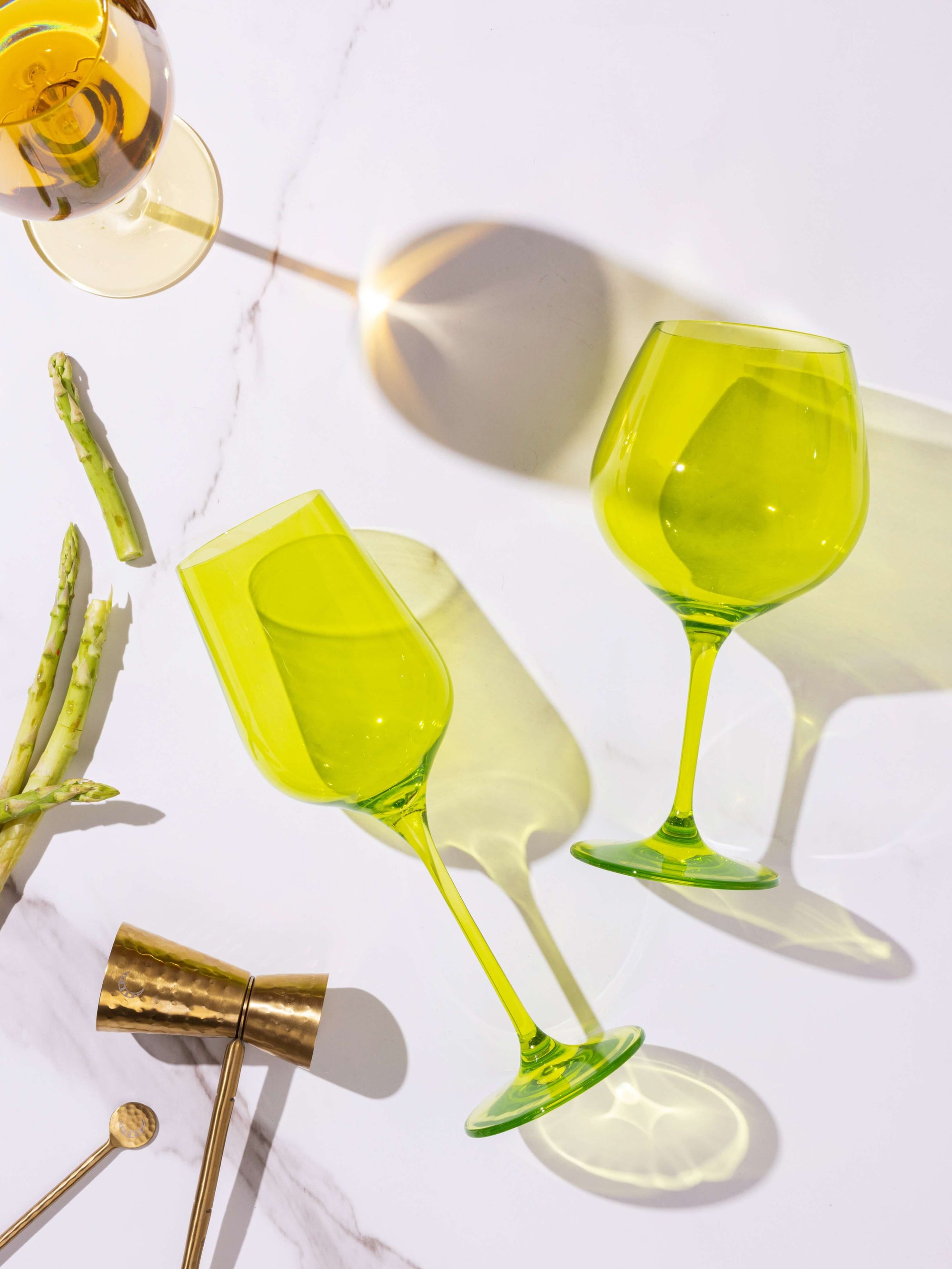 Shop Popsicle Green Gin Goblet Glasses for Fast Delivery & Quality