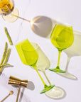 Shop Popsicle Green Gin Goblet Glasses for Fast Delivery & Quality