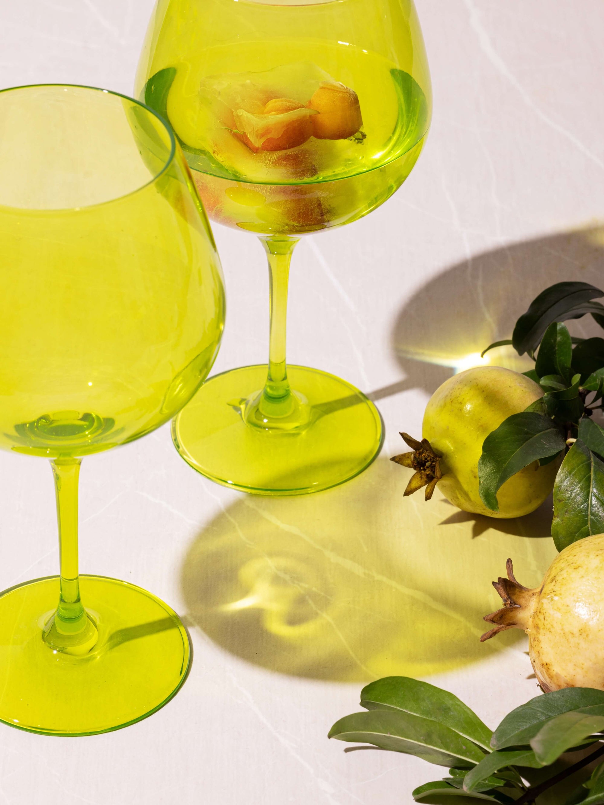 Shop Quality Popsicle Green Gin Goblet Glasses for Your Collection