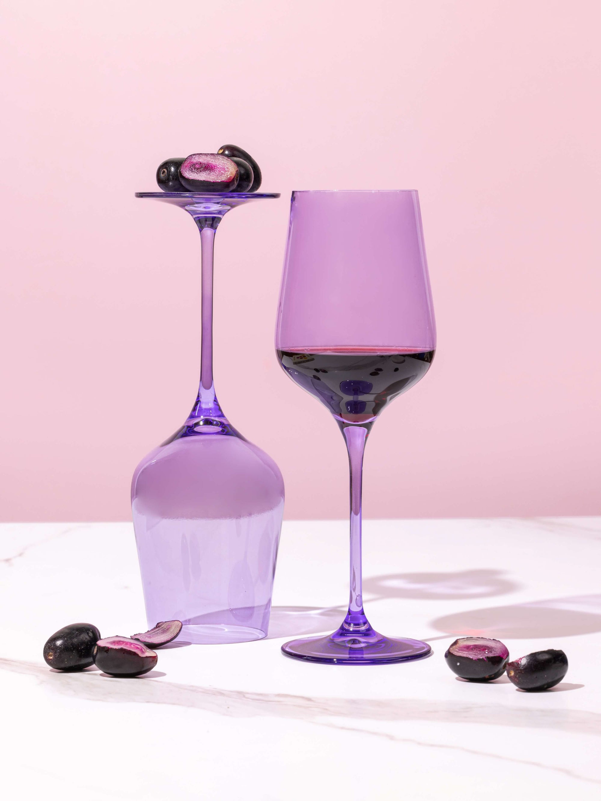 Shop Quality Serendipity Lilac Wine Glasses at Rayt India