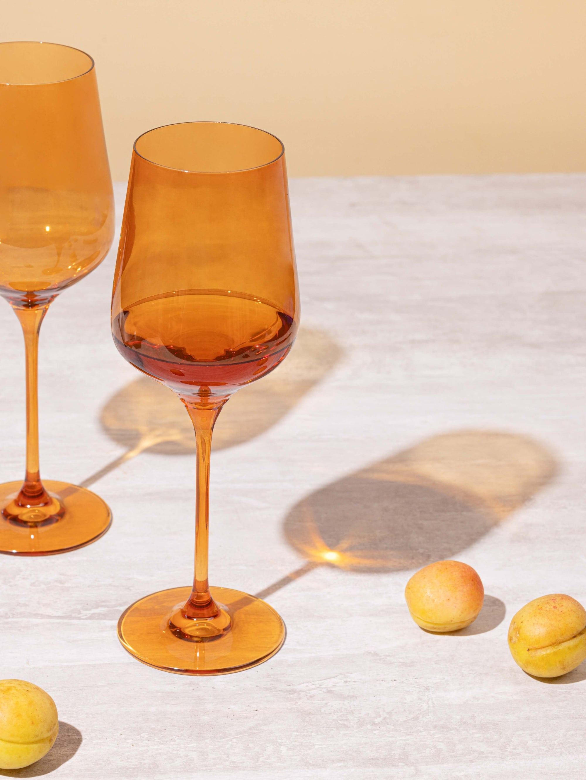 Shop Quality Sundowner Orange Wine Glasses for Your Home