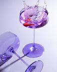 Shop Serendipity Lilac Coupe Glasses – Stylish Glassware for Every Occasion