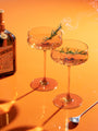 Shop for the Premium Sundowner Orange Coupe Glasses Online