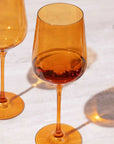 Sundowner Orange Wine Glass