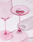 Peonies Pink Wine Glass