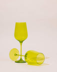 Popsicle Green Wine Glass