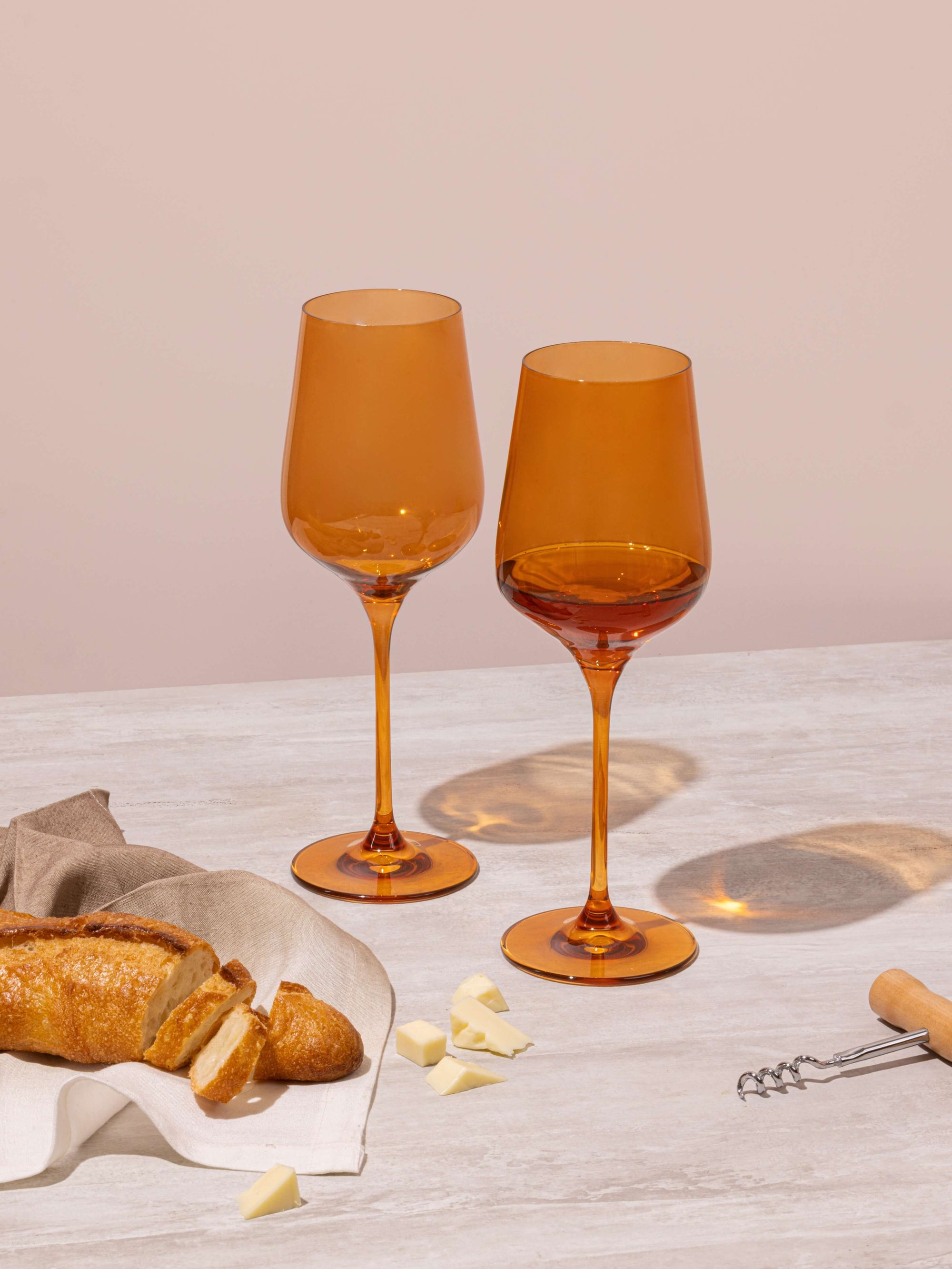 Sundowner Orange Wine Glass