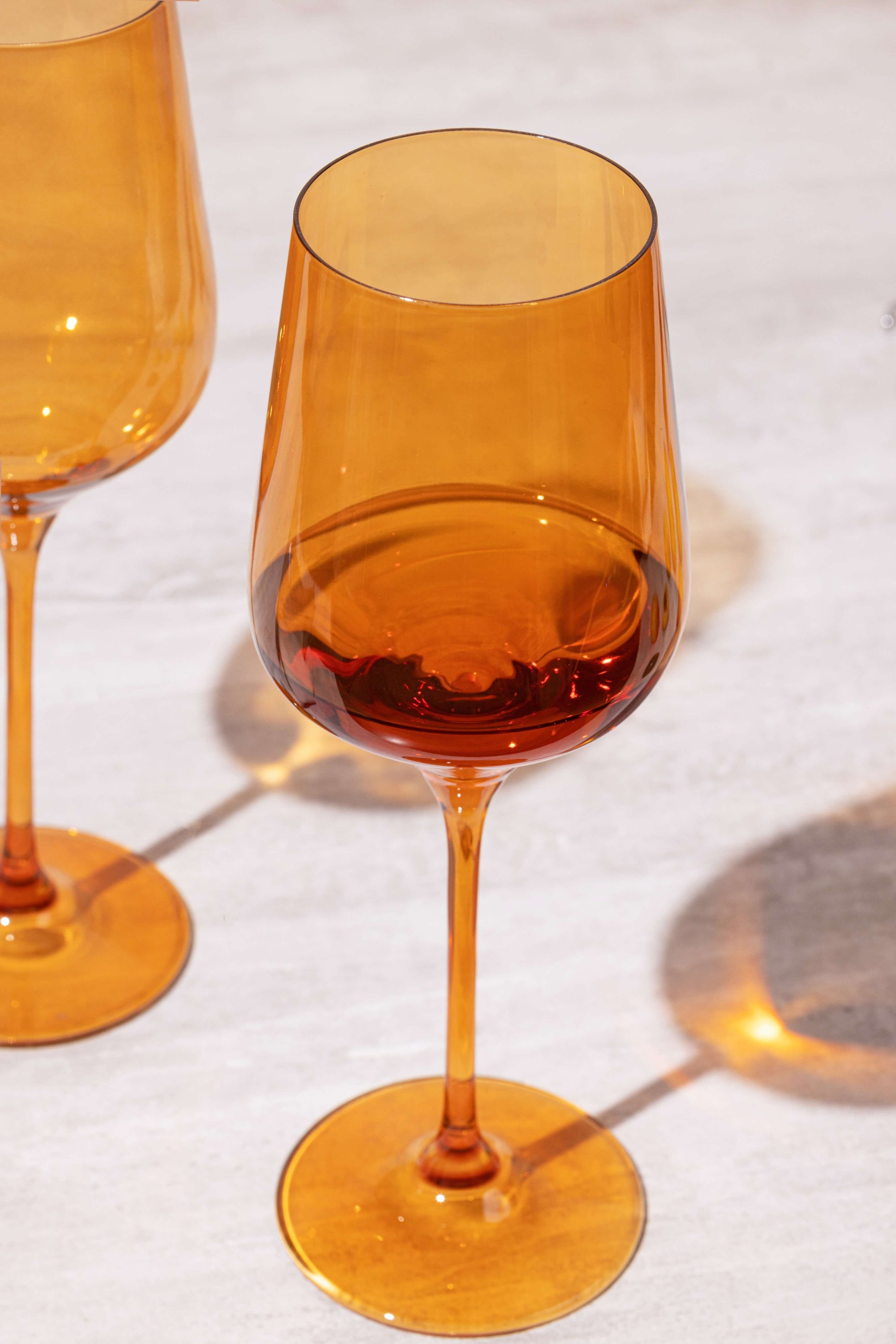 Sundowner Orange Wine Glass