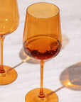 Sundowner Orange Wine Glass