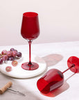 Santa Red Wine Glass