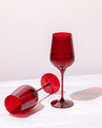 Santa Red Wine Glass