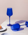 Midnight Sky Blue Wine Glass