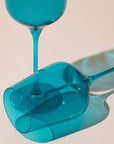 Beach Blue Wine Glass